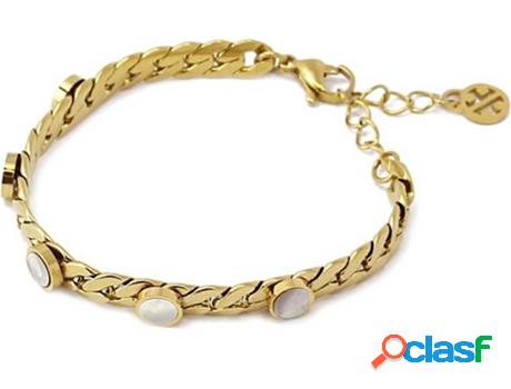 Pulsera ANARTXY Euphoria (Acero Inoxidable - Dorado y Blanco