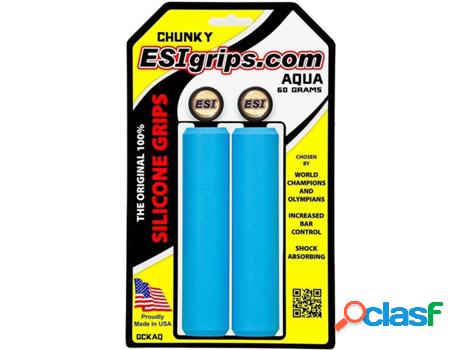 Puños para Bicicleta ESIGRIPS Chunky Aqua