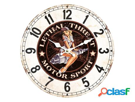 Reloj Marrón de MDF 34*4*34cm