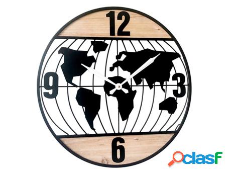 Reloj Negro de MDF 60*1*60cm