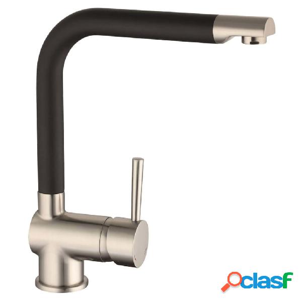 SCHÜTTE Grifo mezclador de fregadero RIO acero inoxidable