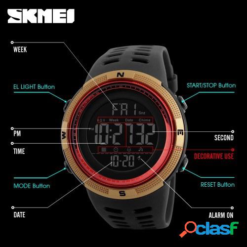 SKMEI Hombres Relojes Deportivos Cuenta Regresiva Tiempo