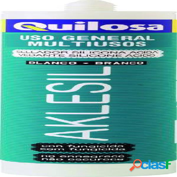 Sellador de silicona Aklesil 280ml. transparente
