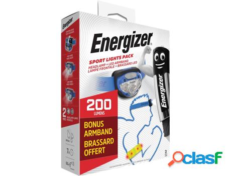 Set Linterna + Abrazadera ENERGIZER Sport Lights Pack (100