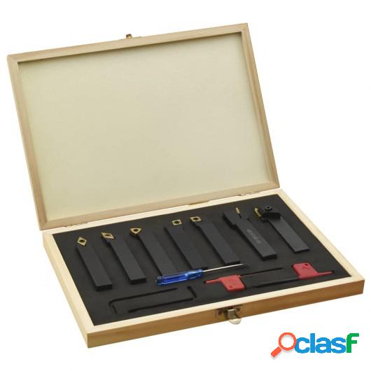 Set de herramientas de torneado indexable 12 pzas 16x16mm