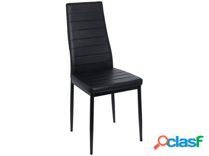 Silla REGALOS MIGUEL Lauter (Negro - 40 x 42 x 96 cm - Acero