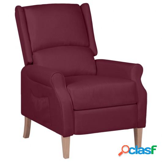 Silla reclinable de tela morado