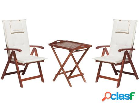Sillas 33339 (Marrón - Madera de Acacia -69x68x105 cm)