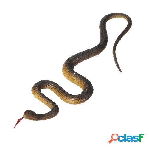 Simulación Serpiente de goma negra Serpiente falsa