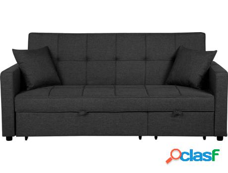 Sofá Cama Glomma (Gris - Poliéster -87x207x95 cm)