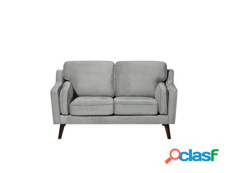 Sofá Lokka (Gris - Terciopelo -83x150x85 cm)