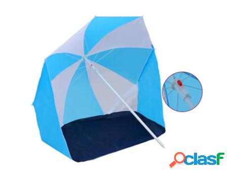 Sombrilla de Playa VIDAXL con refugio 180 cm (Multicolor -