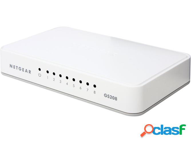 Switch NETGEAR GS208 9 puertos Gigabit