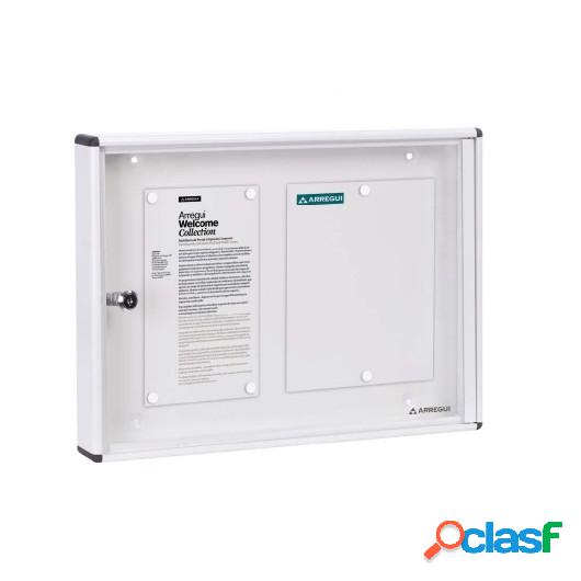 Tablon Anuncios 48X35X5Cm 2 Din-A4 Arregui Aluminio Bl Pan41