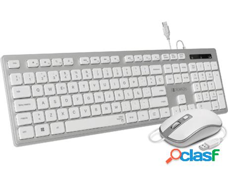 Teclado + Ratón SUBBLIM SUBKBC-CEKE60 Plateado