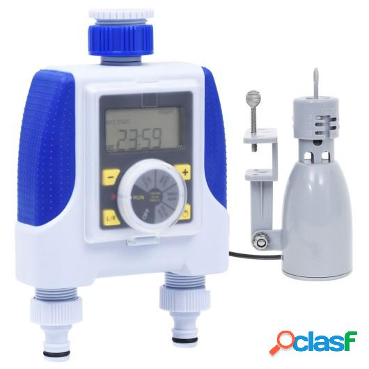 Temporizador de riego dual con doble salida y sensor de