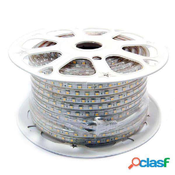 Tira led 220v smd5050 60led/m carrete 50 metros azul