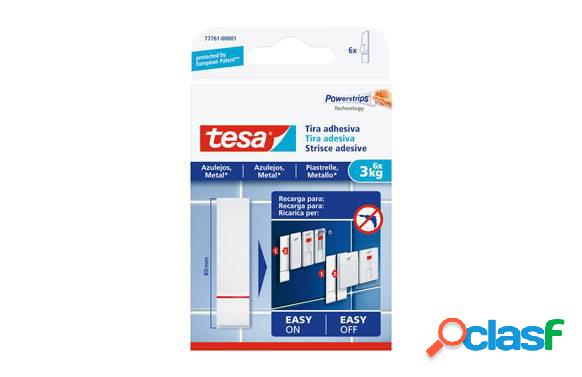 Tiras adhesivas Tesa Tape Power Strips Removibles Azulejos