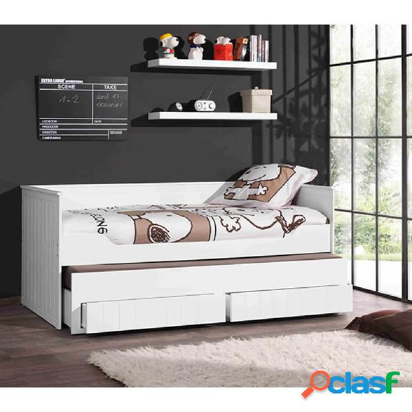 Vipack Juego de estantes de pared Robin 2 uds madera blanco