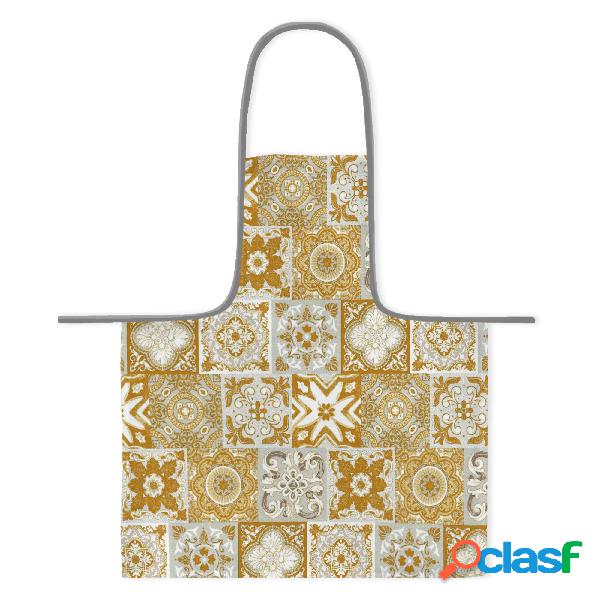 Vipalia Delantal Resinado Antimanchas Mosaic - Amarillo