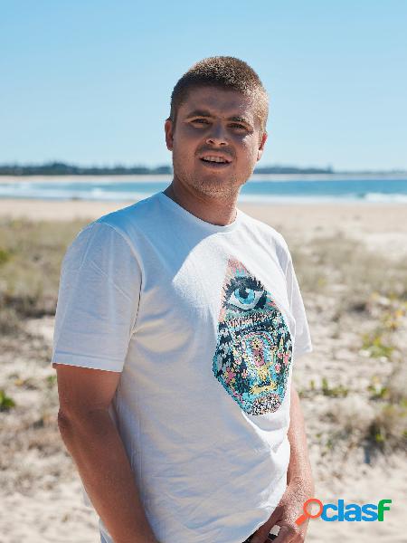 Volcom Camiseta Team Vitals - CLOUD