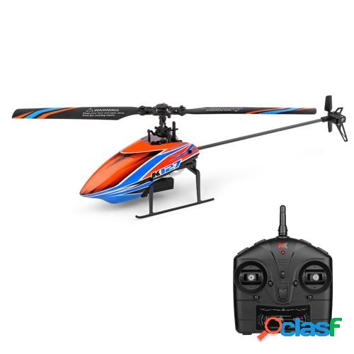 WLtoys K127 2.4G 4CH RC Helicóptero de 6 ejes Gyro Single