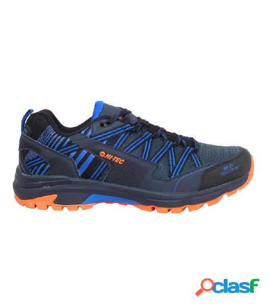 Zapatillas Hi-Tec Gravel Hombre Navy Cobalt Vibrant Orange