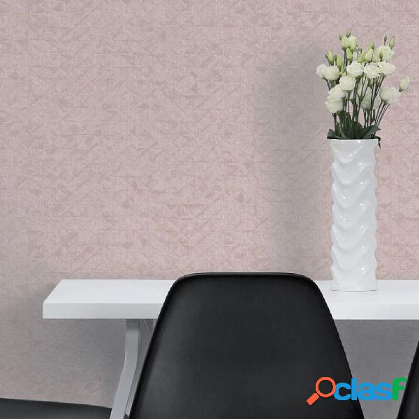 couleurs & matières Papel pintado Faded Triangles rosa