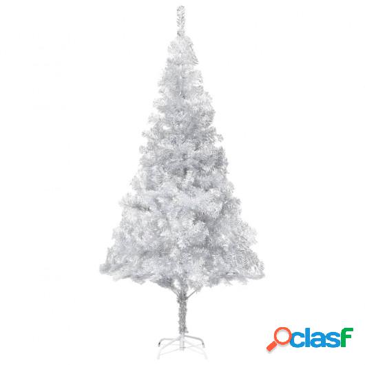 Árbol de Navidad artificial con soporte plateado PET 240 cm