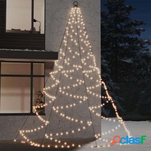 Árbol de pared con gancho metálico 720 LED blanco cálido