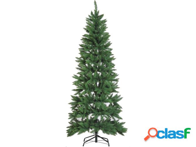 Árbol navideño HOMCOM 830-184 (Metal, PVC - Verde -