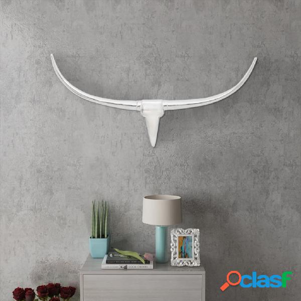 vidaXL 242337 Wall Mounted Aluminium Bull's Head Decoration