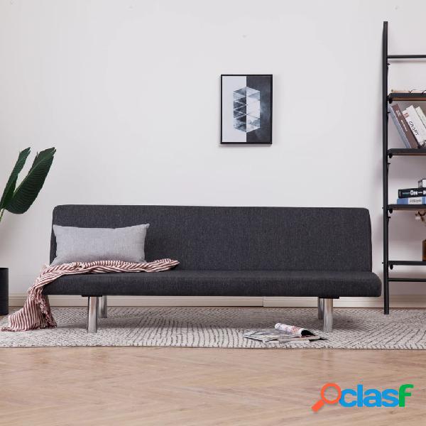 vidaXL 282193 Sofa Bed Dark Grey Polyester