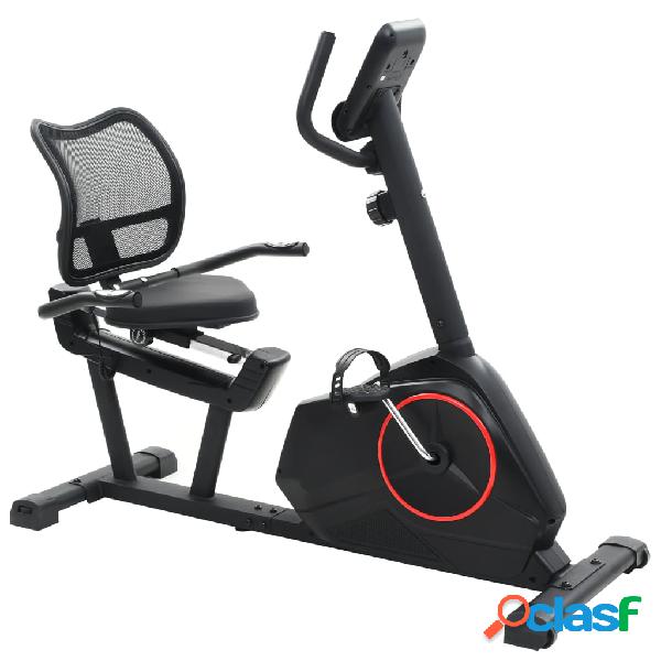 vidaXL Bicicleta estática reclinada magnética con