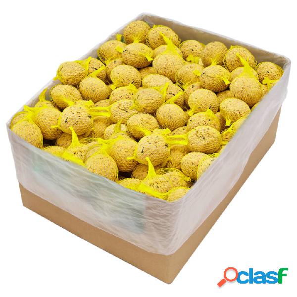 vidaXL Bolas de grasa con redecilla 200 unidades 90 g