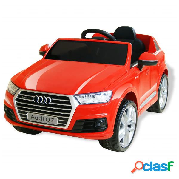 vidaXL Coche eléctrico Audi Q7 rojo 6 V