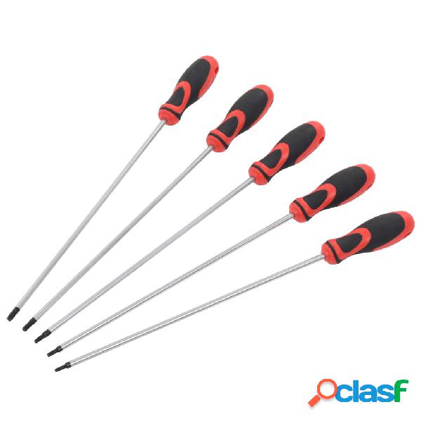 vidaXL Juego de destornilladores Torx 5 piezas 300 mm