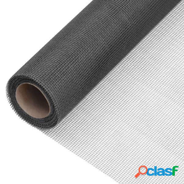 vidaXL Malla mosquitera de fibra de vidrio negra 60x500 cm