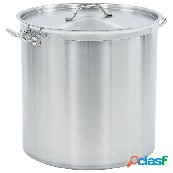 vidaXL Olla de acero inoxidable 98 L 50x50 cm