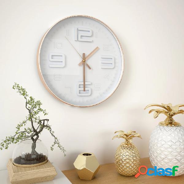 vidaXL Reloj de pared apariencia de cobre 30 cm