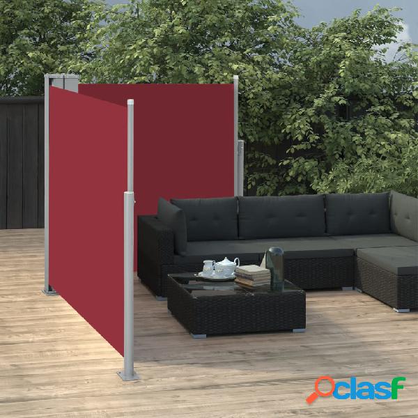 vidaXL Toldo lateral retráctil rojo 100x600 cm