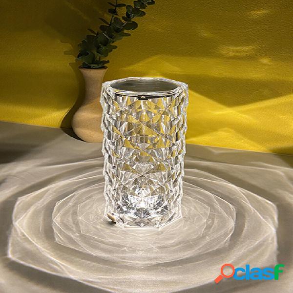 1 Pc Forma de cristal Proyección de pétalo de rosa Mesa