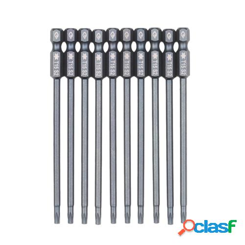 10-Piece Security Torx Bit Set 1/4-inch Drive Tamper Proof
