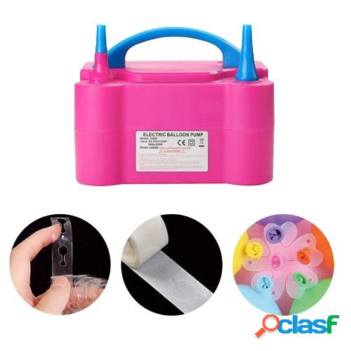 122PCS Kit de bomba de globo de aire eléctrico Inflador
