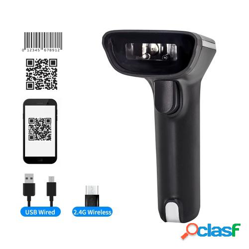 Aibecy Lector de código de barras 1D de mano con cable USB