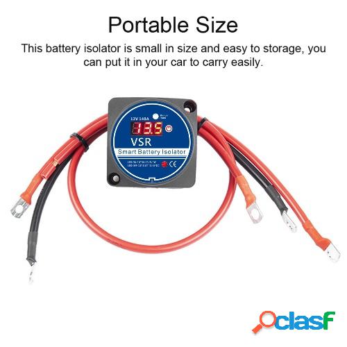 Aislador de batería dual inteligente automotriz de 12 V