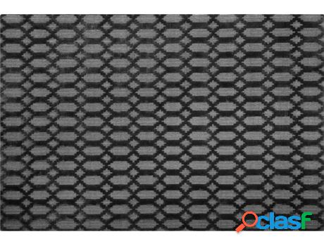 Alfombra BELIANI Cizre (Gris - Viscosa -140x200x1 cm)