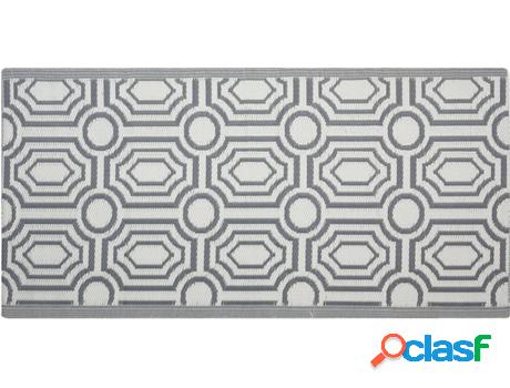 Alfombra de Exterior Bidar (Gris - Polipropileno -90x180x0.5