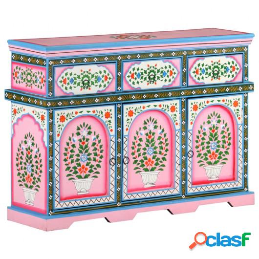 Aparador madera de mango pintado a mano multicolor