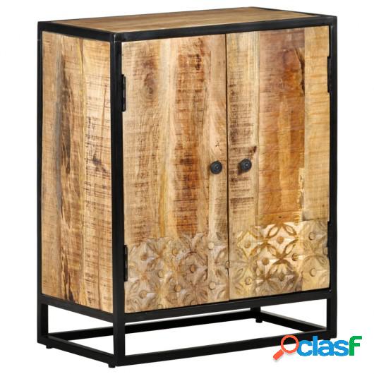 Aparador tallado a mano madera maciza mango blanco 60x35x75